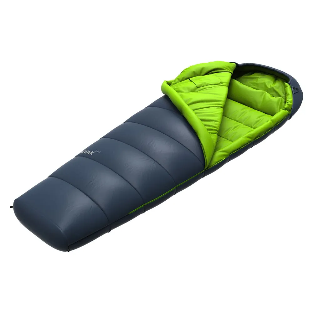 Hannah Bivak 240 Sovsäck, Midnight navy / lime green ii, Left Zipper