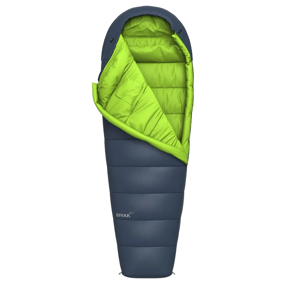 Hannah Bivak 240 Sovsäck, Midnight navy / lime green ii, Left Zipper