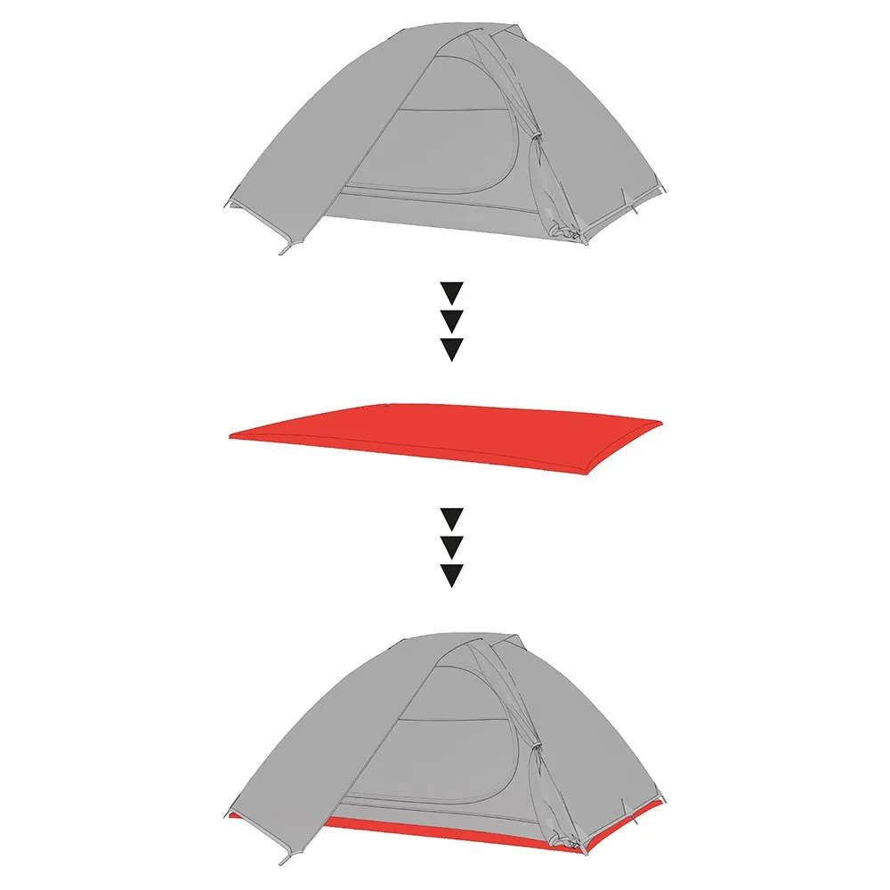 Hannah Groundsheet 2 Skyddsunderlag, Graphite ii, One Size