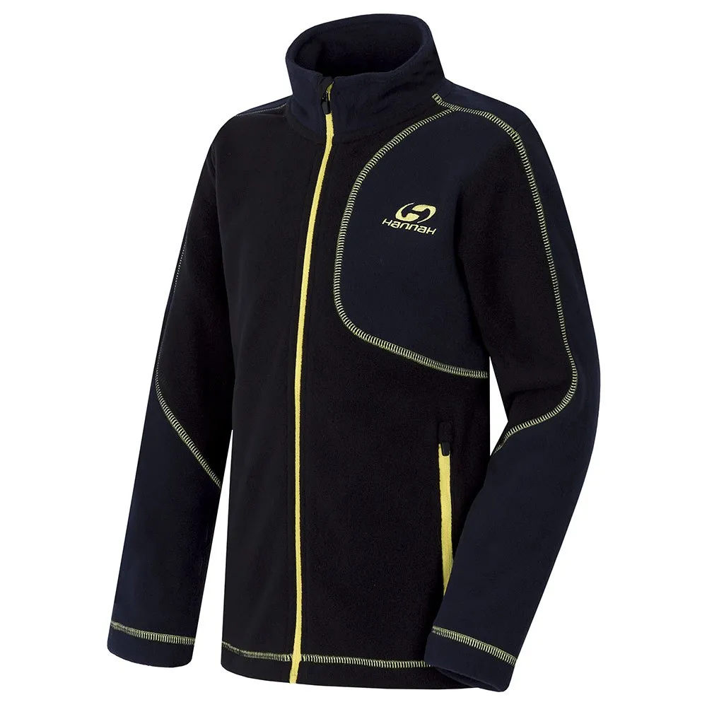 Hannah Hobart Sweatshirt Med Dragkedja, Anthracite / blue nights, 6-7Y