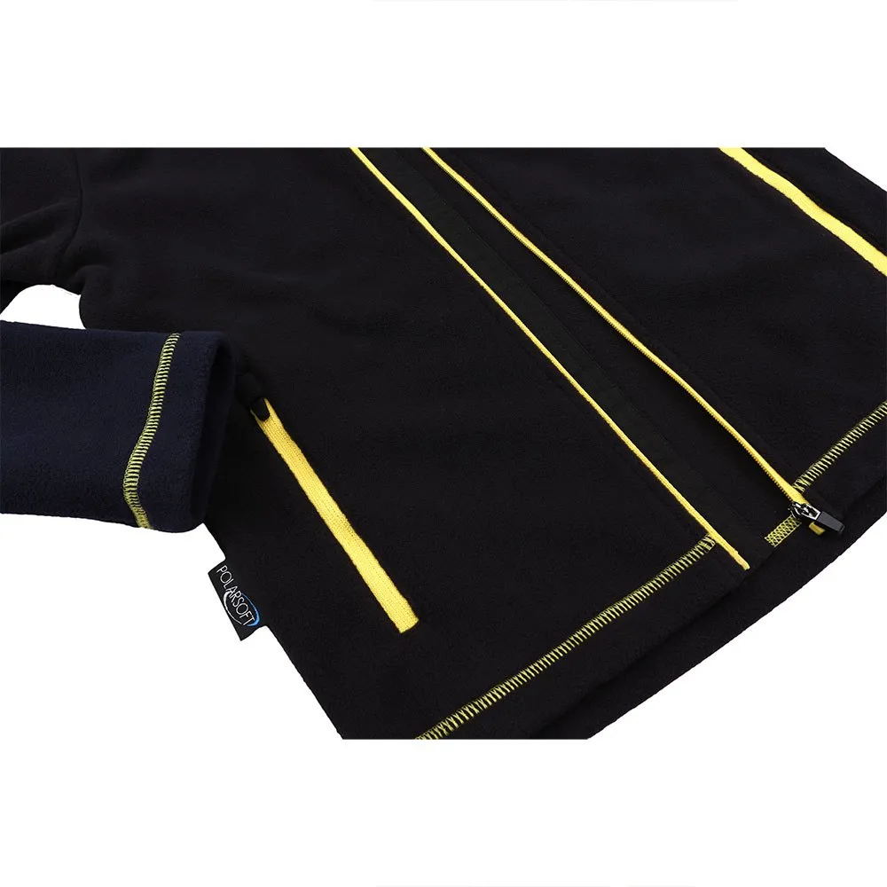 Hannah Hobart Sweatshirt Med Dragkedja, Anthracite / blue nights, 6-7Y