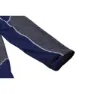 Hannah Maddox Fleece Med Halv Dragkedja, Twilight blue / light gray melange