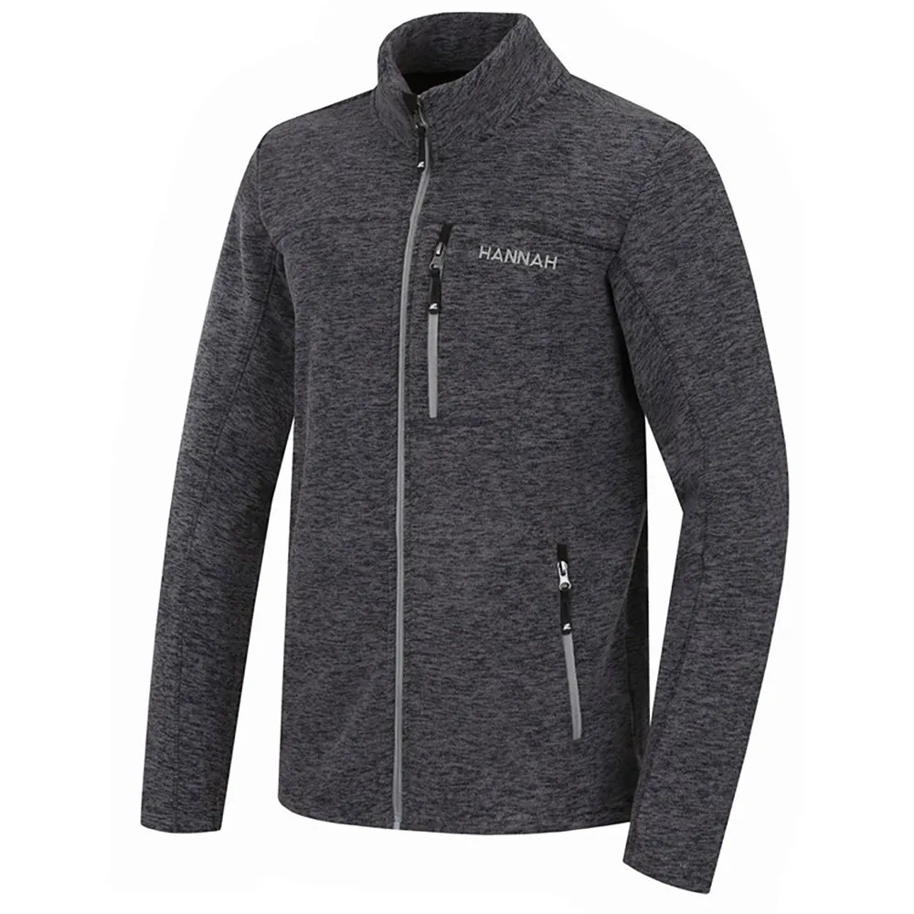Hannah Santon Sweatshirt Med Dragkedja, Magnet melange Hannah Santon Sweatshirt Med Dragkedja, Magnet melange