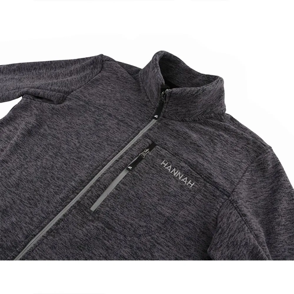 Hannah Santon Sweatshirt Med Dragkedja, Magnet melange Hannah Santon Sweatshirt Med Dragkedja, Magnet melange