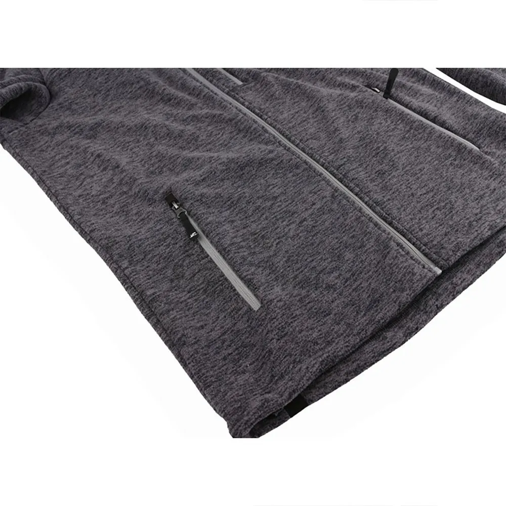 Hannah Santon Sweatshirt Med Dragkedja, Magnet melange Hannah Santon Sweatshirt Med Dragkedja, Magnet melange