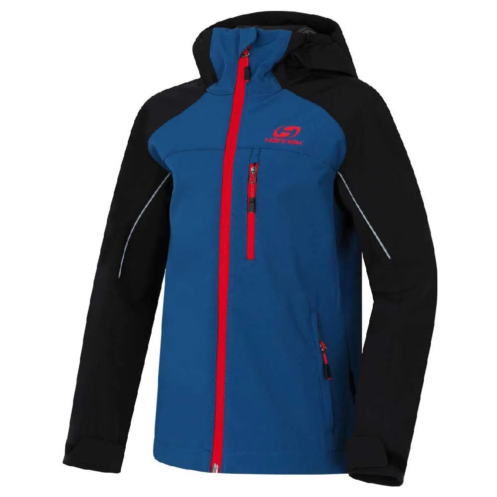 Hannah Traynor Softshelljacka, Moroccan blue / anthracite, 4-5Y