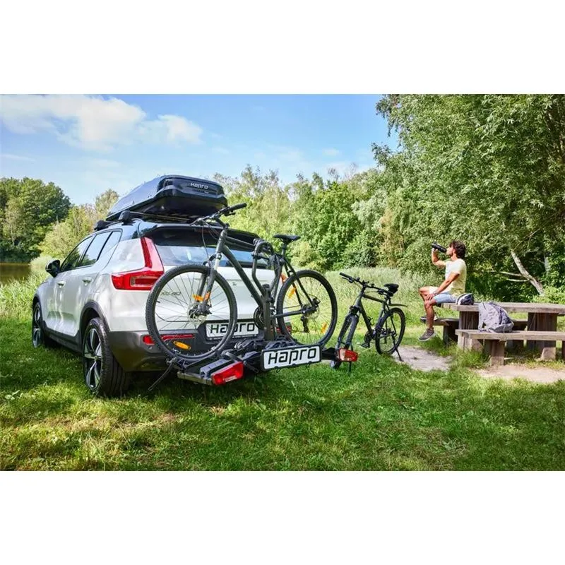 Hapro Atlas Premium Xfold Ii Cykelställ För 2 Cyklar, Black, 2 Cykels