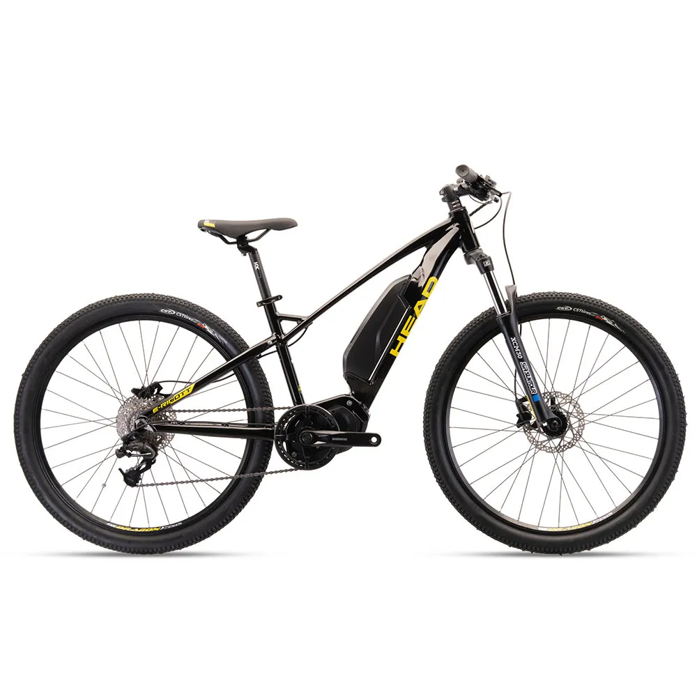 Head Bike E Ridott 26´´ Elcykel Mtb, Black / yellow, 36, 418Wh