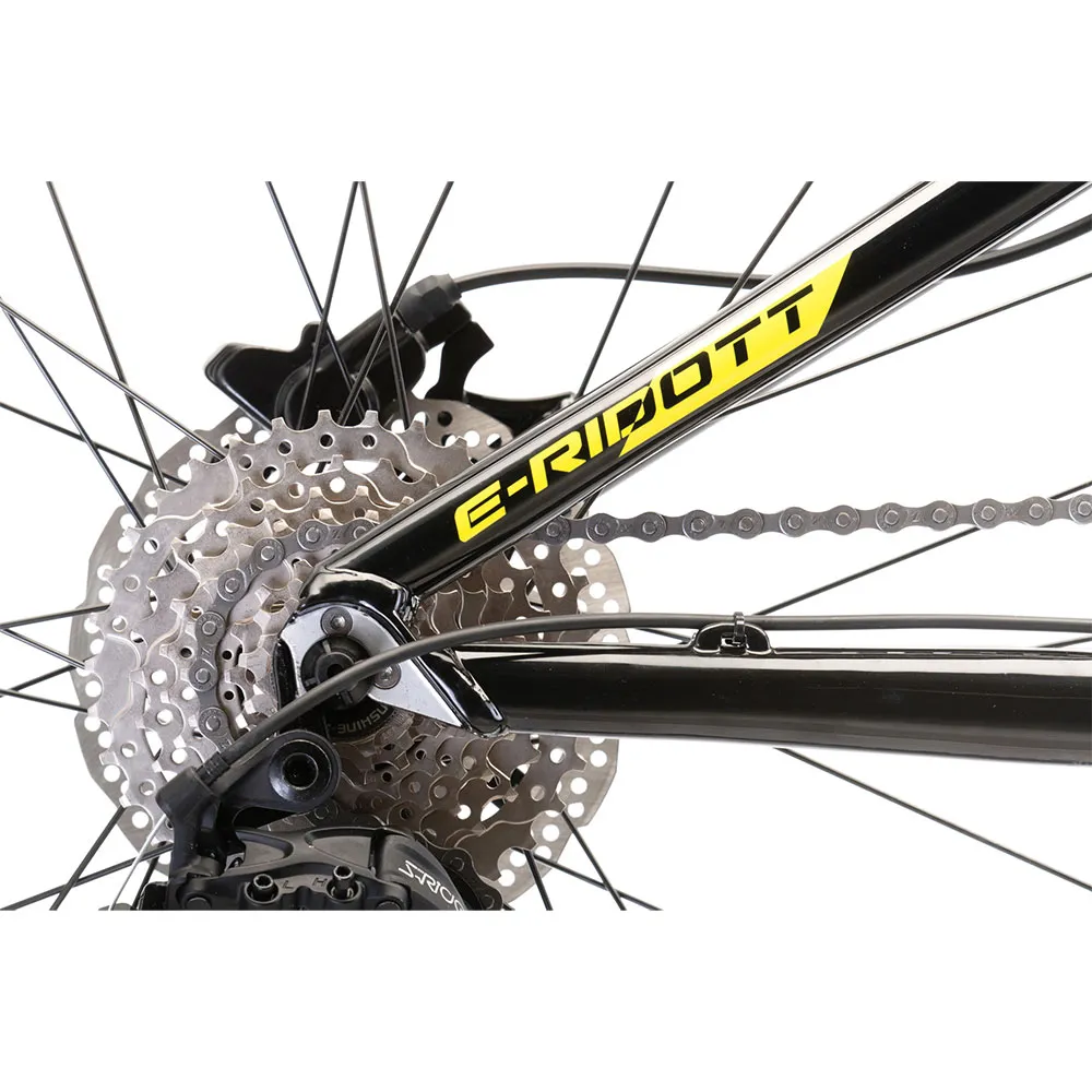 Head Bike E Ridott 26´´ Elcykel Mtb, Black / yellow, 36, 418Wh