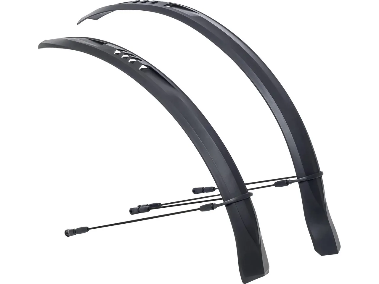 Hebie Viper S Schutzblech Set mit curVIP Streben, Black, 26-29"