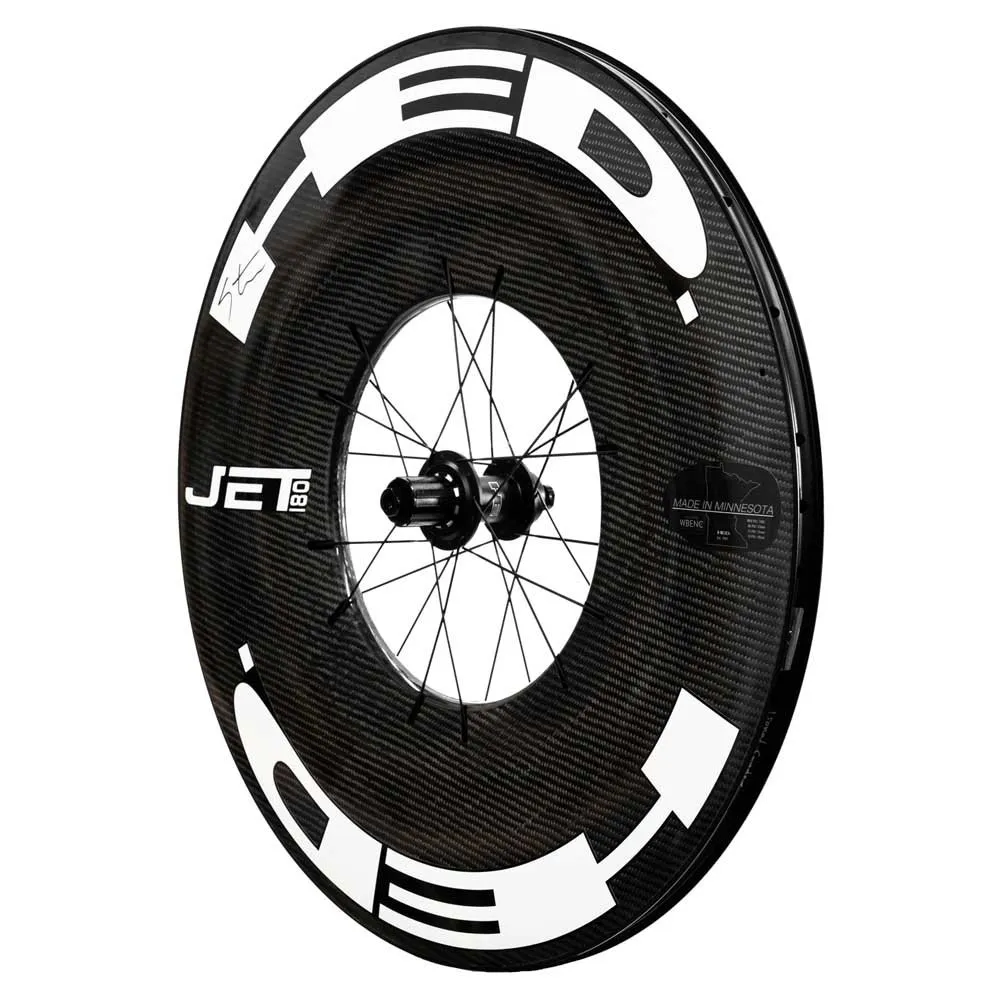HED Jet 180 Cl Disc Tubeless Landsvägscykelns Bakhjul, Black, 12 x 142mm, Sram XDR