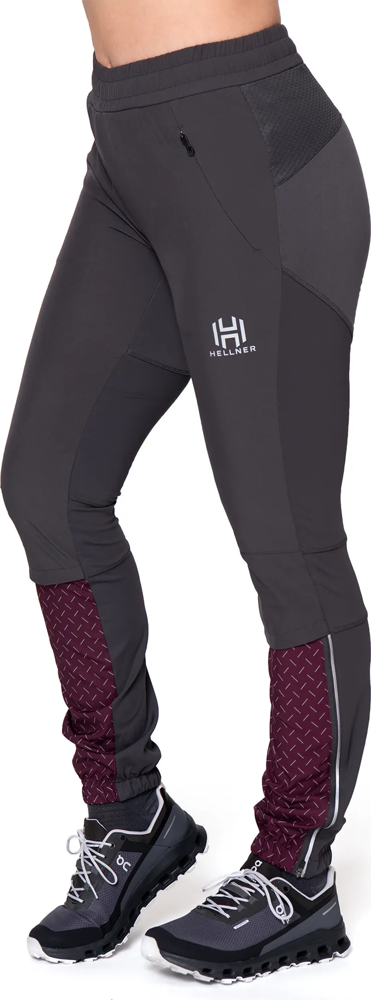 Hellner Harrå Hybrid Pants Women, Grape Wine Hellner Harrå Hybrid Pants Women, Grape Wine