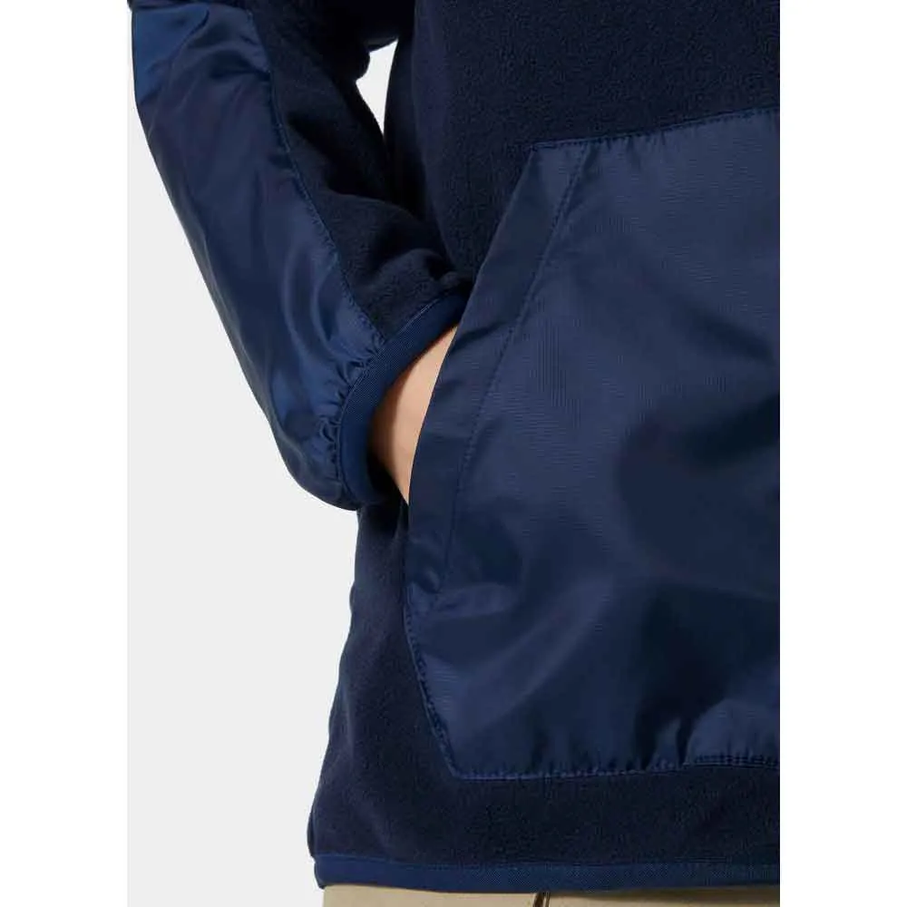 Helly Hansen Junior Marka Fleece Fleecejacka Med Dragkedja, Navy, 8Y