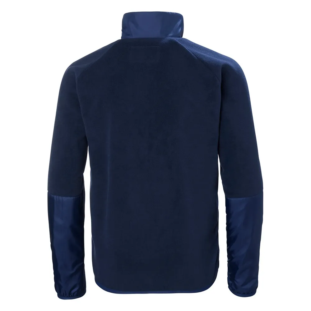 Helly Hansen Junior Marka Fleece Fleecejacka Med Dragkedja, Navy, 8Y