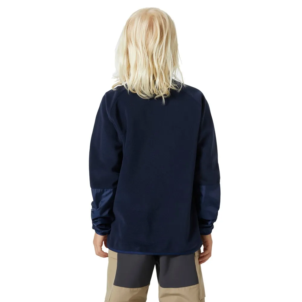 Helly Hansen Junior Marka Fleece Fleecejacka Med Dragkedja, Navy, 8Y