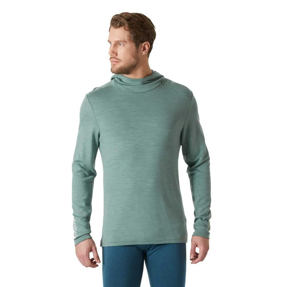 Helly Hansen Lifa Merino Midweight T-shirt Med Lång ärm male, Cactus Helly Hansen Lifa Merino Midweight T-shirt Med Lång ärm male, Cactus