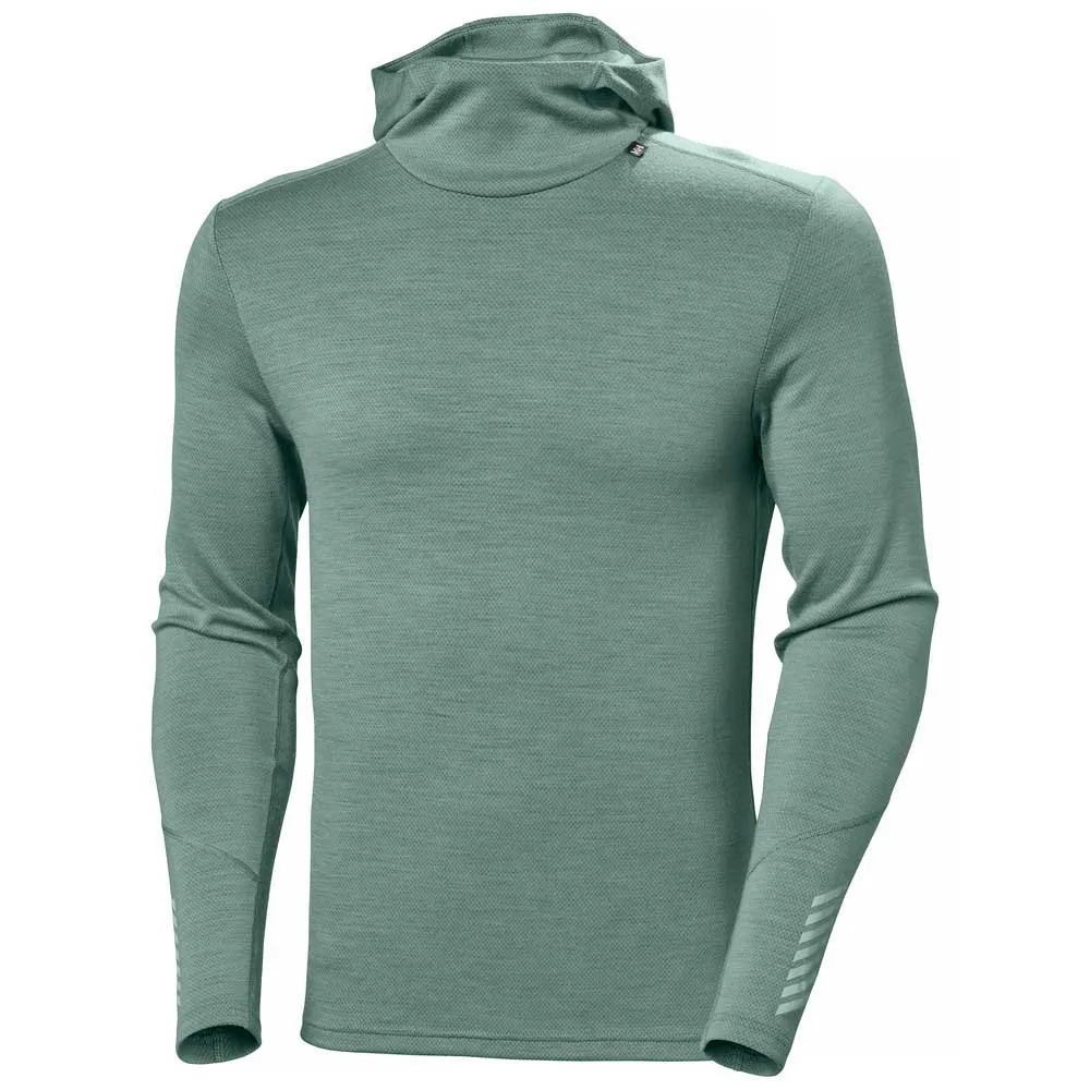 Helly Hansen Lifa Merino Midweight T-shirt Med Lång ärm male, Cactus Helly Hansen Lifa Merino Midweight T-shirt Med Lång ärm male, Cactus