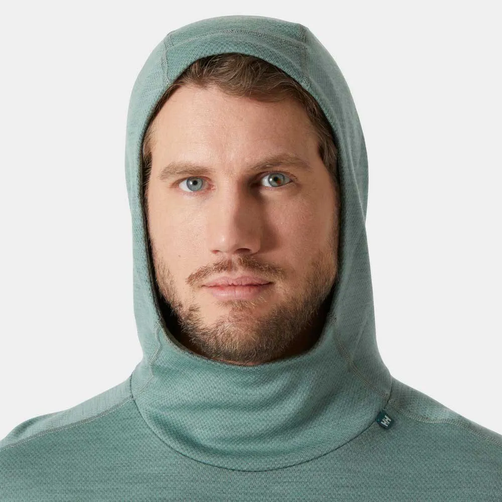 Helly Hansen Lifa Merino Midweight T-shirt Med Lång ärm male, Cactus Helly Hansen Lifa Merino Midweight T-shirt Med Lång ärm male, Cactus