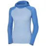 Helly Hansen Lifa Merino Midweight Tröja Med Huva, Bright blue