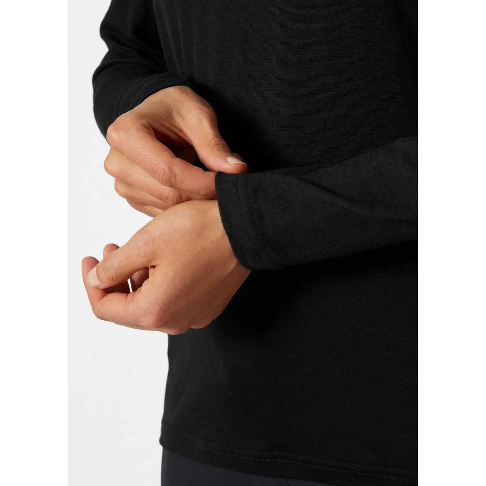Helly Hansen Merino Långärmad Baslager, Black
