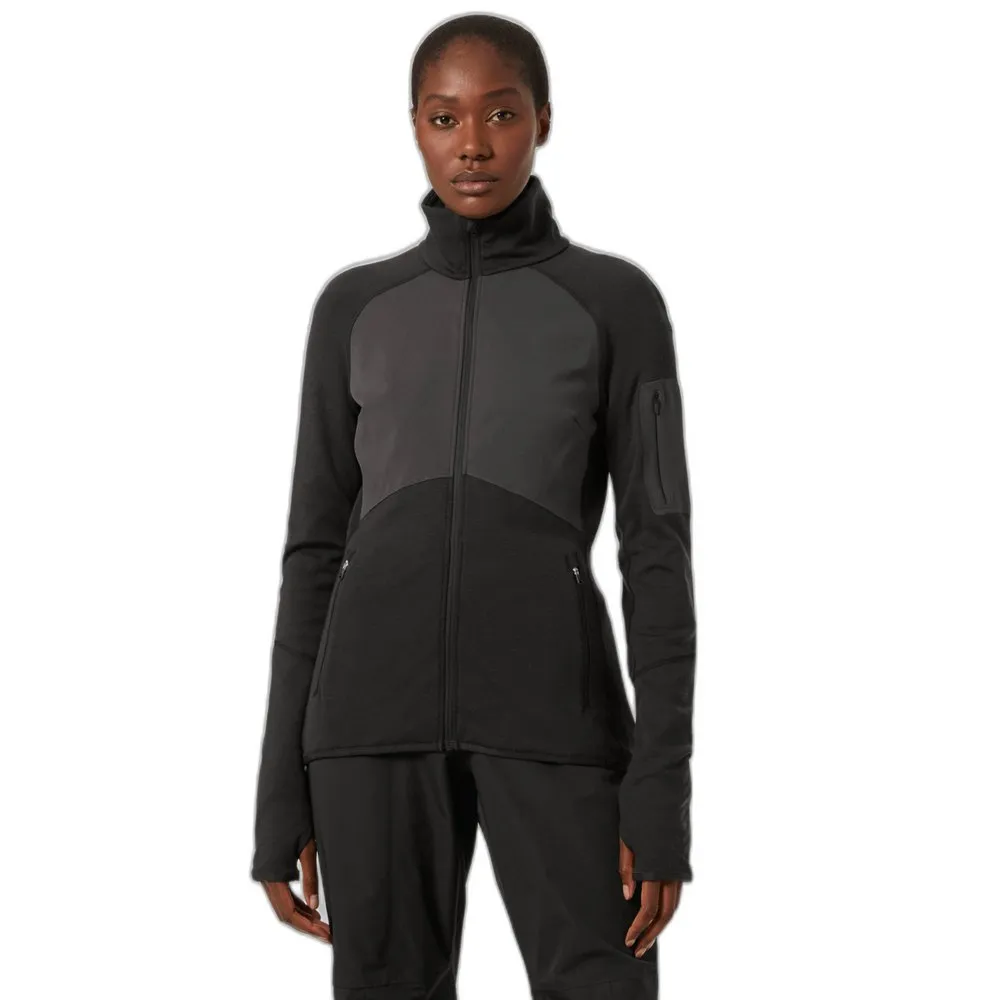Helly Hansen Merino Wool Lifa Fleecejacka Med Dragkedja