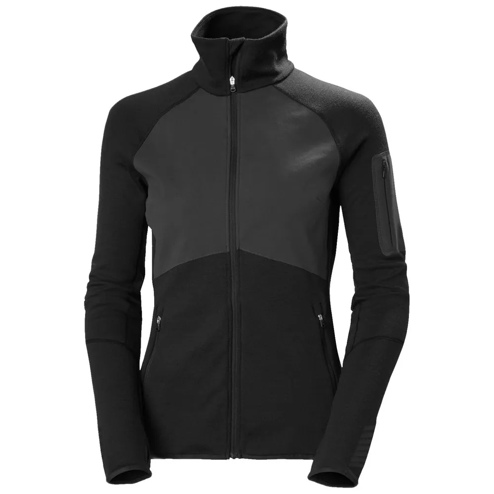 Helly Hansen Merino Wool Lifa Fleecejacka Med Dragkedja