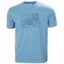 Helly Hansen Skog Recycled Graphic T-shirt Med Korta ärmar, Blue fog melange