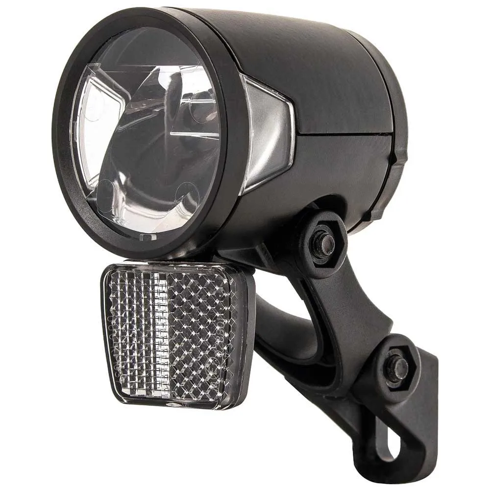 Herrmans H-black Mr8 Dynamo Framlampa, Black, 180 Lumens
