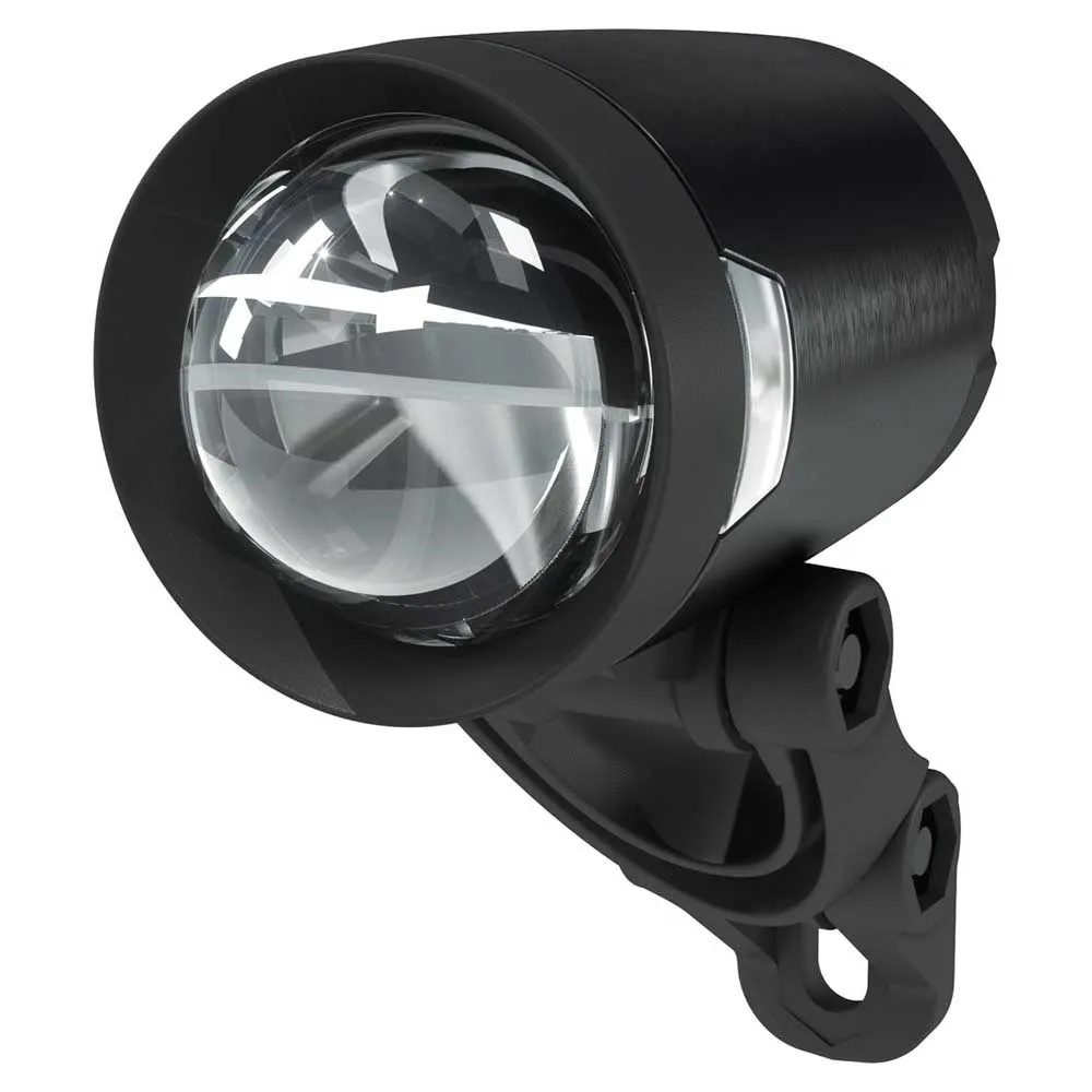Herrmans H-black Pro E-bike Framlampa, Black, 230 Lumens