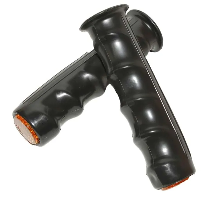 Herrmans Handtag set, svarta med reflex, Svart Herrmans Handtag set, svarta med reflex, Svart