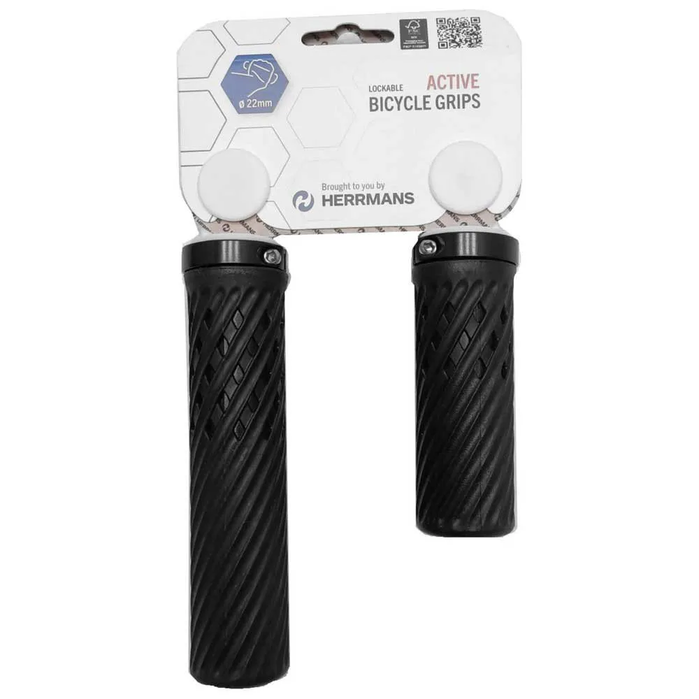 Herrmans Shark Dual Density Styrehandtag, Black, 90/130mm