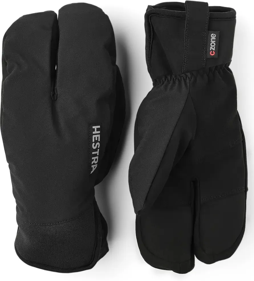Hestra CZone Mistral Split Mitt, Black