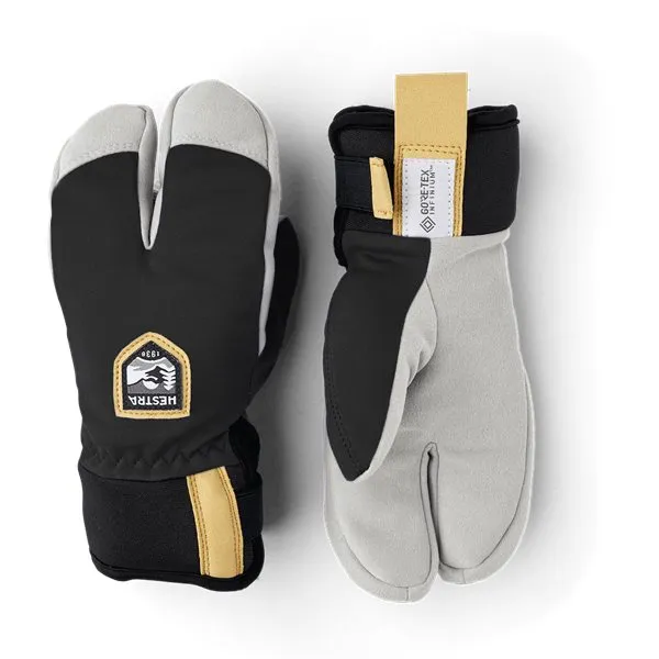 Hestra Wool Terry Jr Splitt Mitt, Black