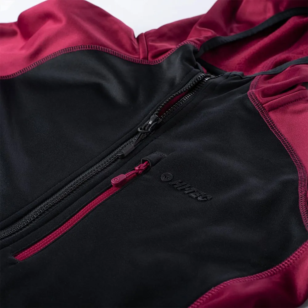Hi-tec Camila Fleecejacka Med Dragkedja, Beet red / anthracite Hi-tec Camila Fleecejacka Med Dragkedja, Beet red / anthracite