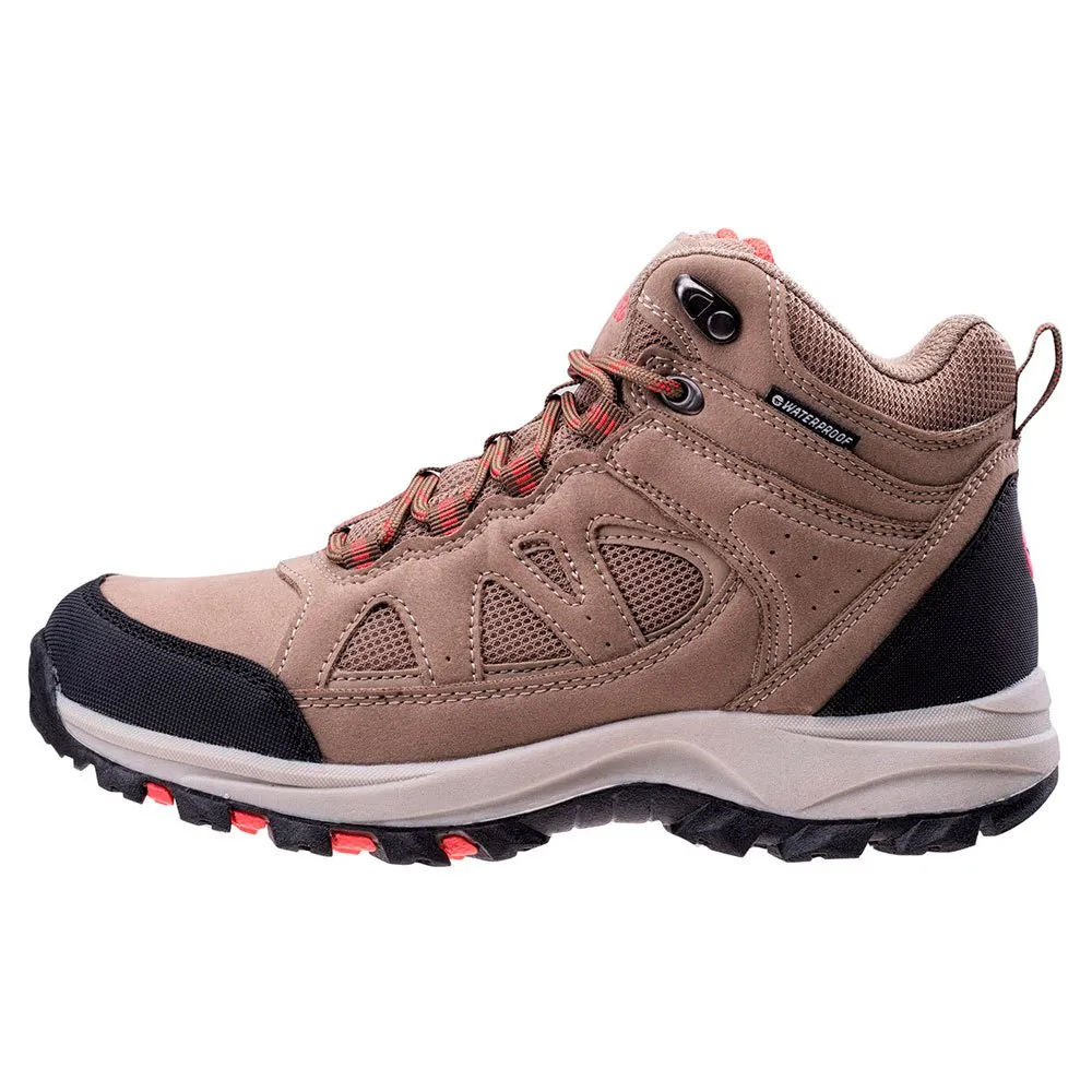 Hi-tec Lamite Mid Wp Vandringskängor, Smog / sand / watermelon red