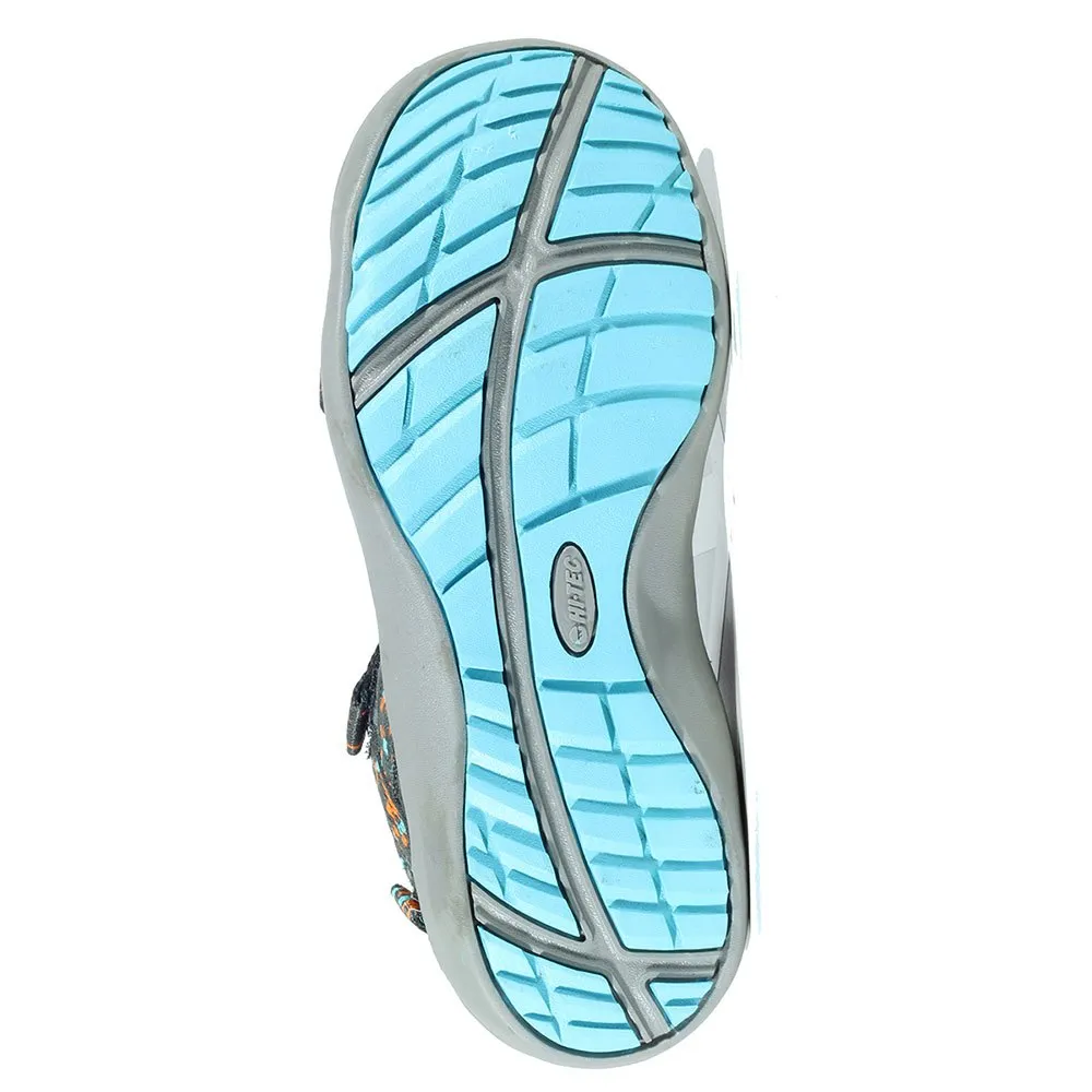 Hi-tec Munda Sandaler, Charcoal / red orange / blue curaã§ao