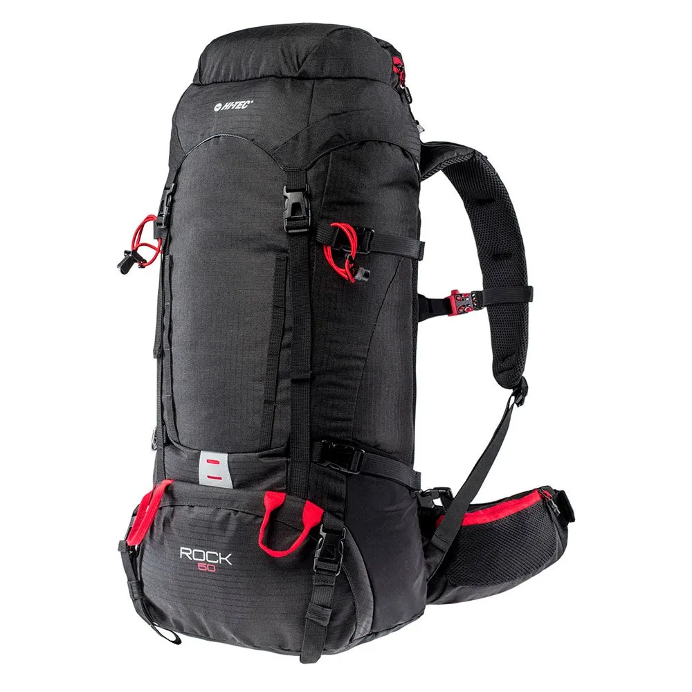 Hi-tec Rock 50l Ryggsäck, Black / high risk red