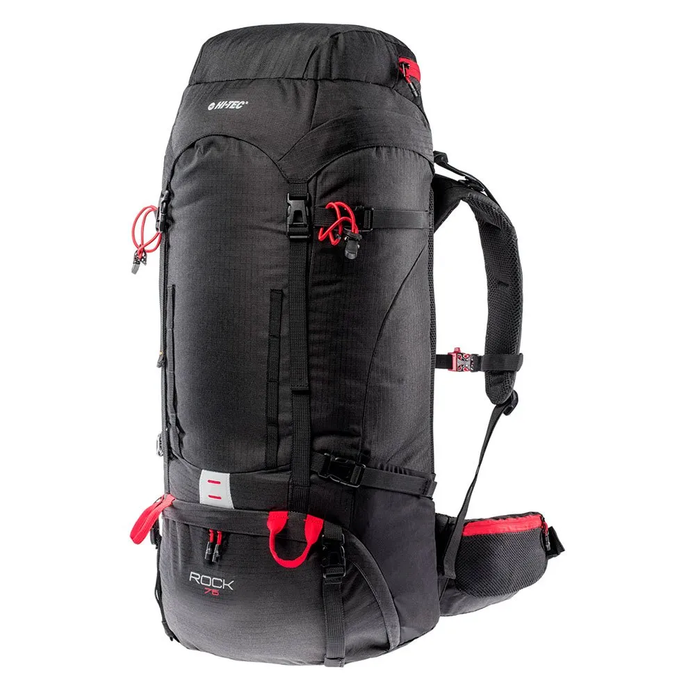 Hi-tec Rock 75l Ryggsäck, Black / high risk red