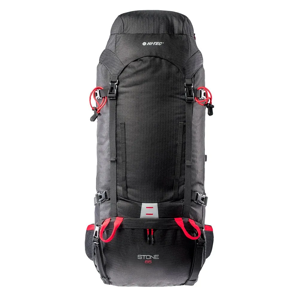 Hi-tec Stone 65l Ryggsäck, Black / high risk red Hi-tec Stone 65l Ryggsäck, Black / high risk red