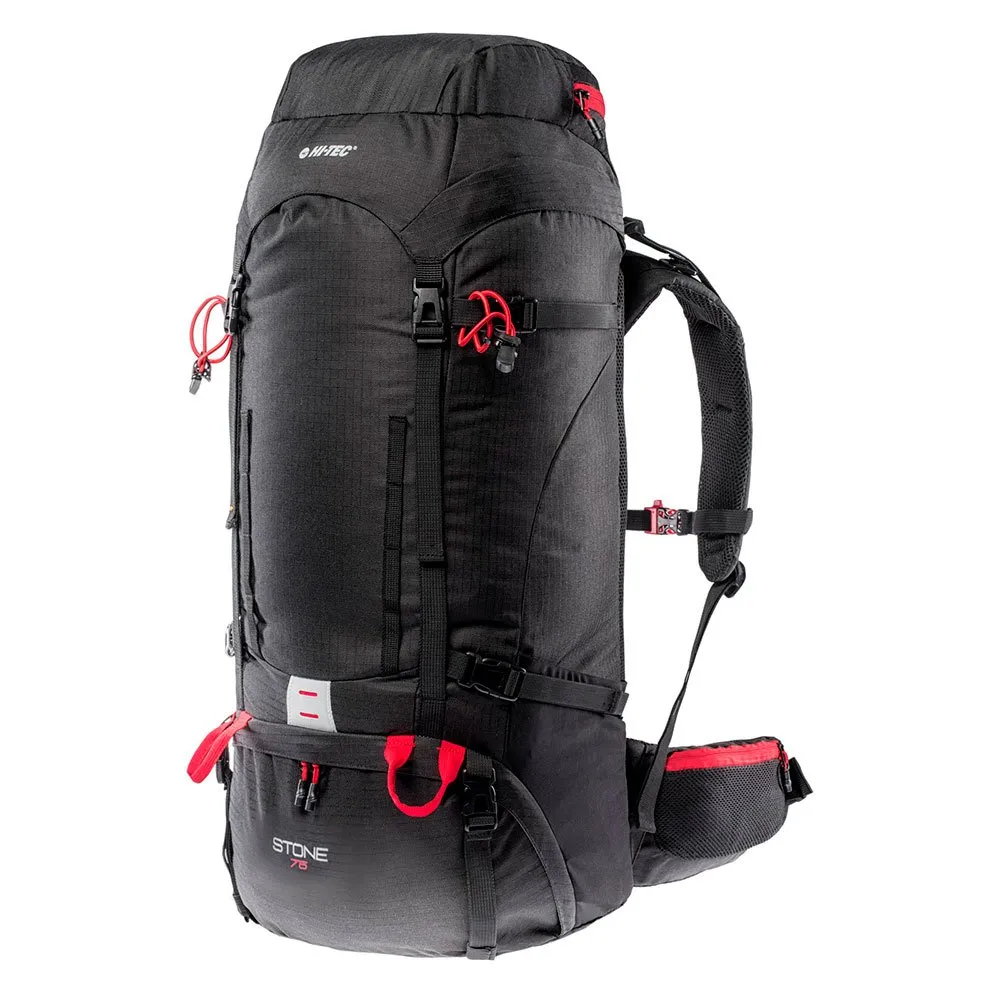 Hi-tec Stone 75l Ryggsäck, Black / high risk red Hi-tec Stone 75l Ryggsäck, Black / high risk red