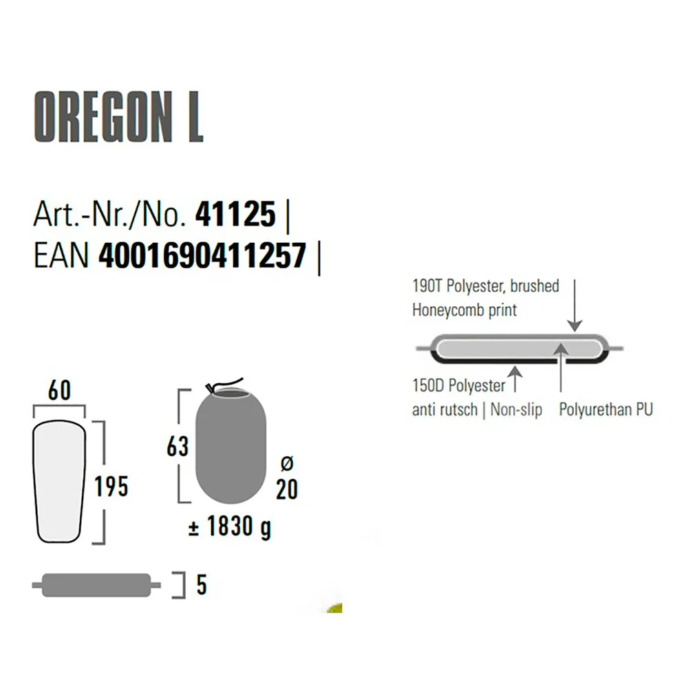 High Peak Oregon L Uppblåsbar Madrass