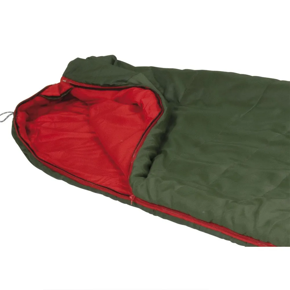 High Peak Pak 600 Eco Sovsäck, Green / red, Left