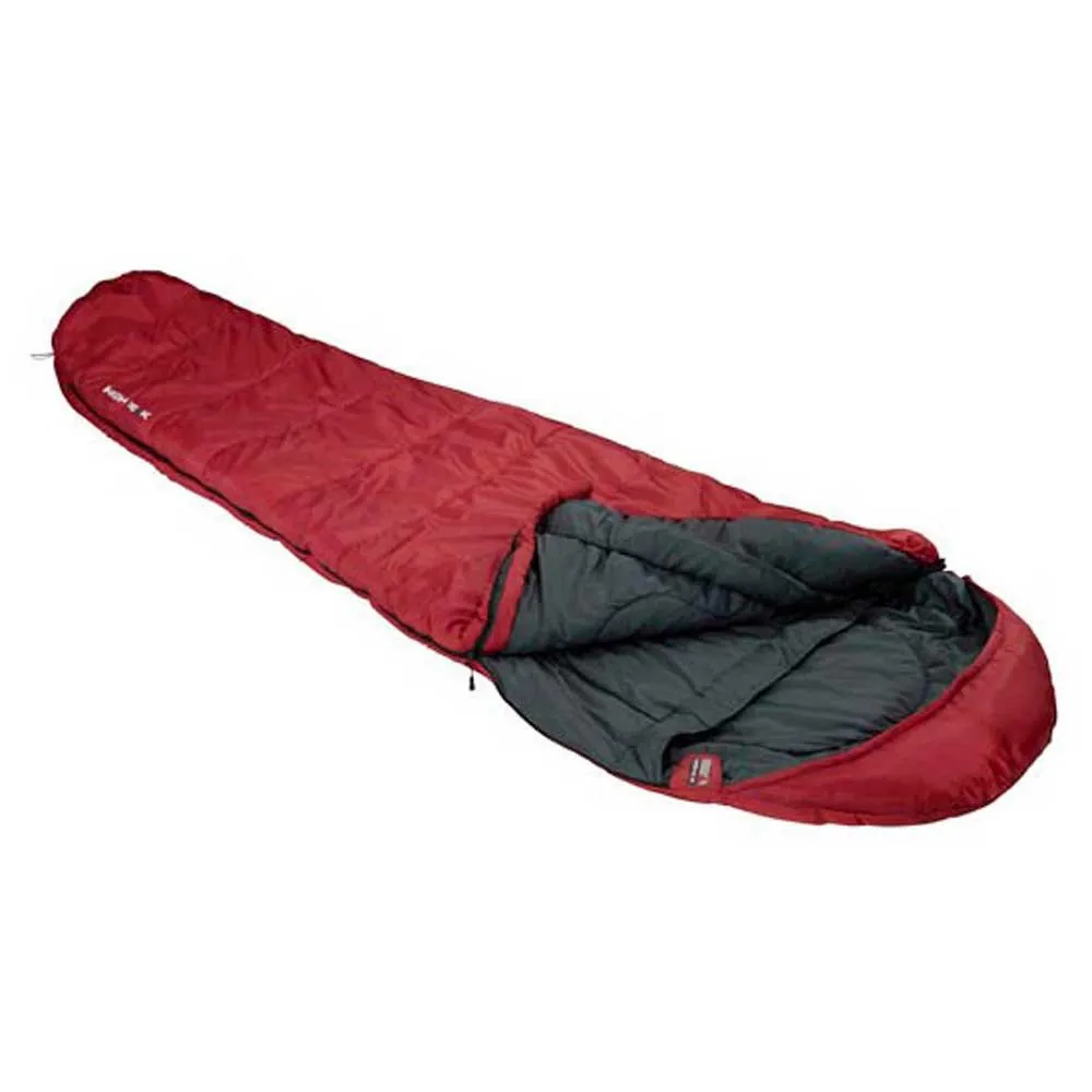 High Peak Tr 350 Sovsäck, Darkred / grey, Left Zipper
