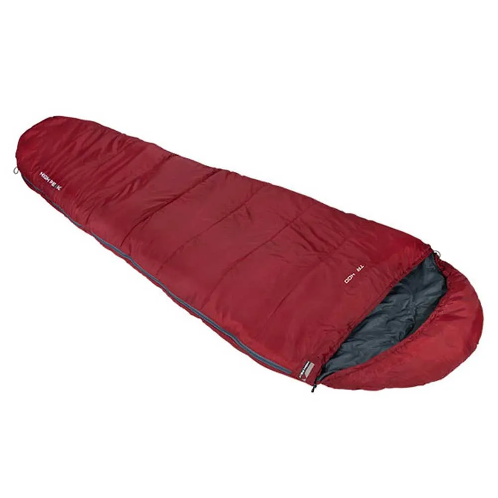 High Peak Tr 400 Sovsäck, Darkred / grey, Left
