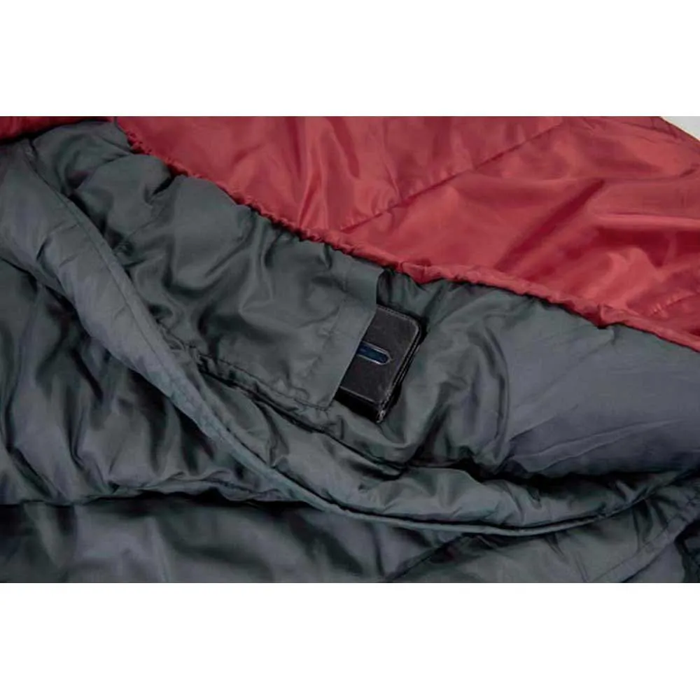 High Peak Tr 400 Sovsäck, Darkred / grey, Left