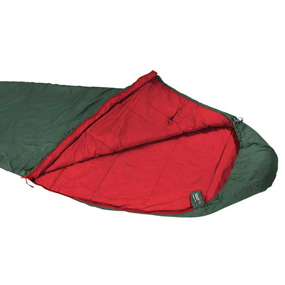 High Peak Ultra Pak 500 Sovsäck, Green / red, Left Zipper