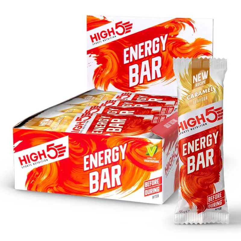 High5 Energibar Låda Kola 55g 12 Enheter, White / red, One Size