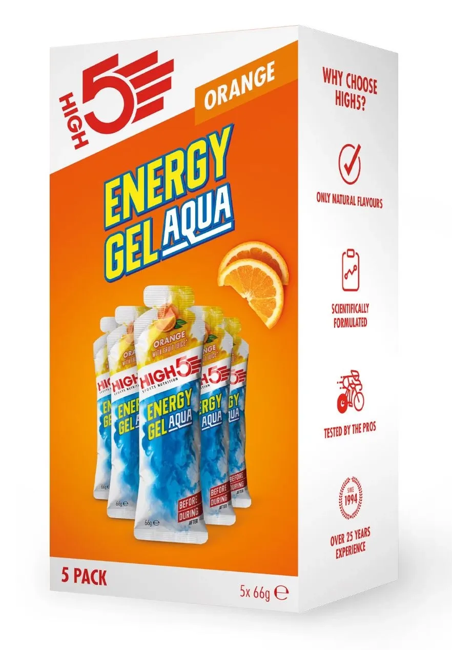 High5 Energigel Aqua Apelsin 5 PACK