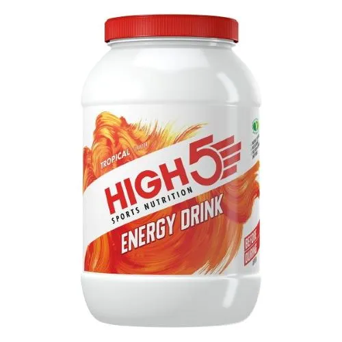 High5 Energy Drink Tropisk, White / red, One Size