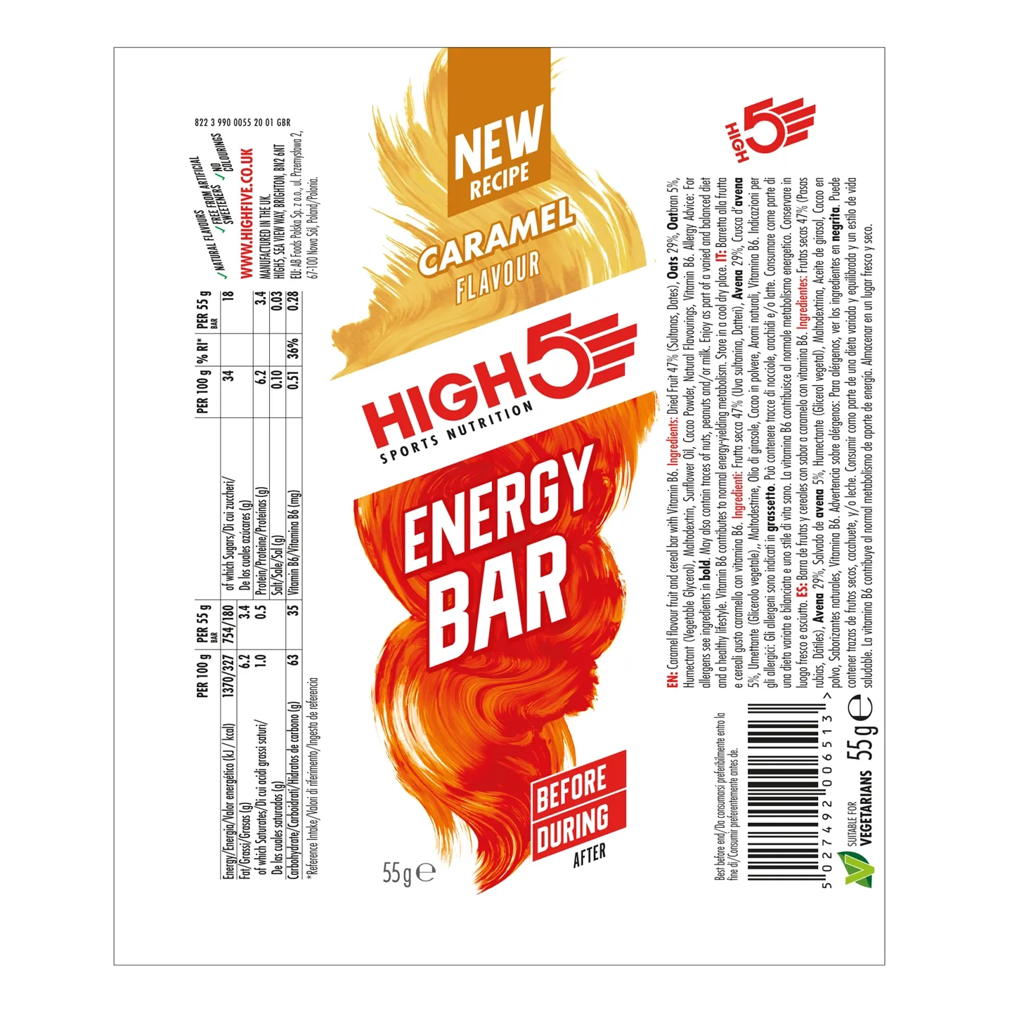 High5 Karamell Energibar High5 Karamell Energibar